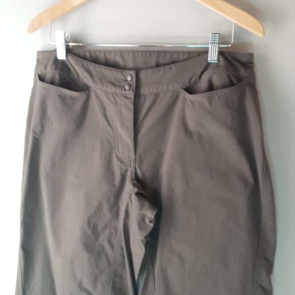 MEC Women's Outdoor Tech Pants Taupe Grey Size 12 - Picture 2 of 14